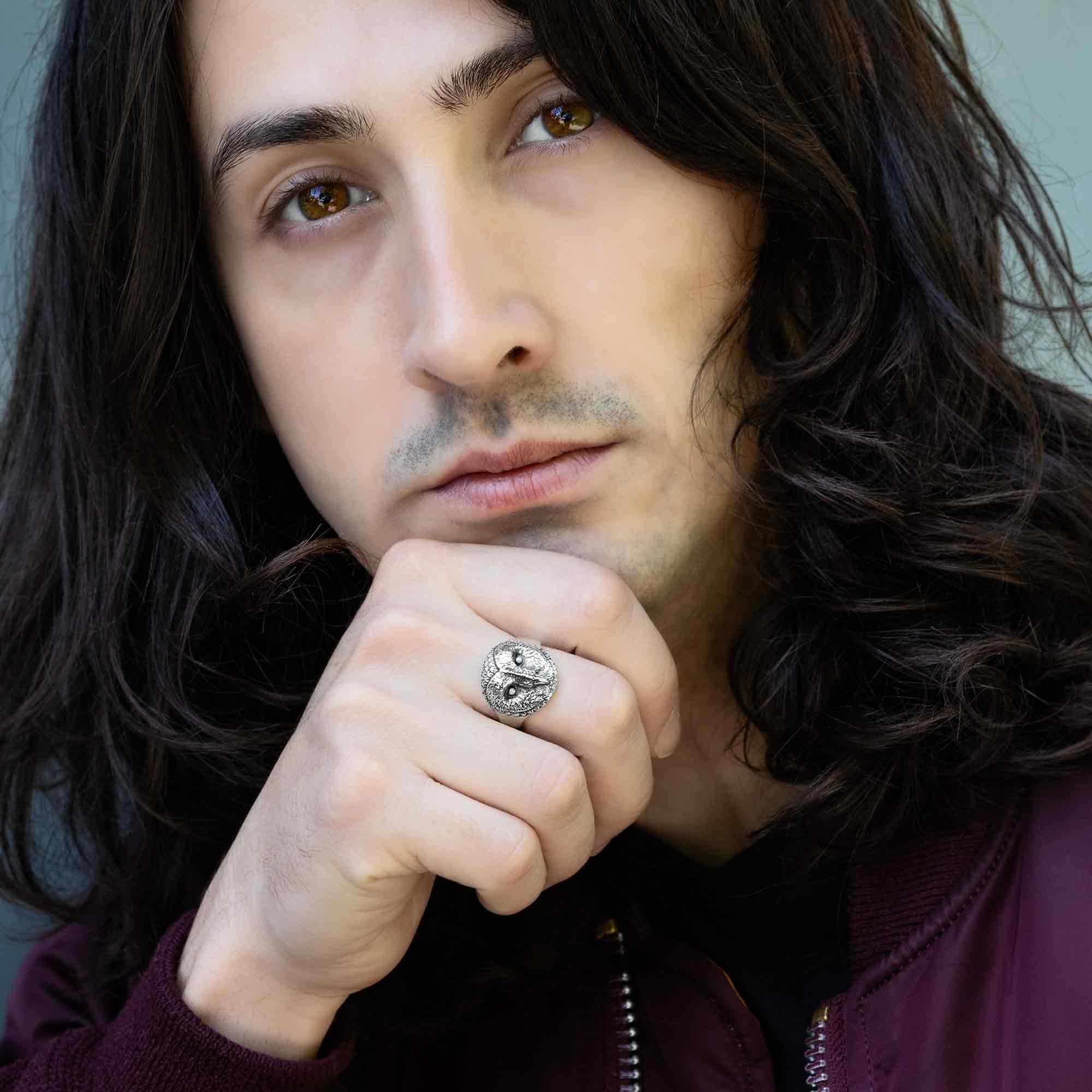 Nina Designs - Wholesale Cocktail/Statement Ring - Sterling Silver or Bronze Barn Owl Ring3