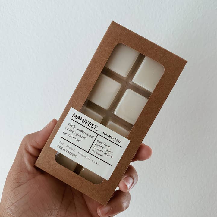 Manifest doftande sojavax smälter för wholesale av Treatment. Candle Co