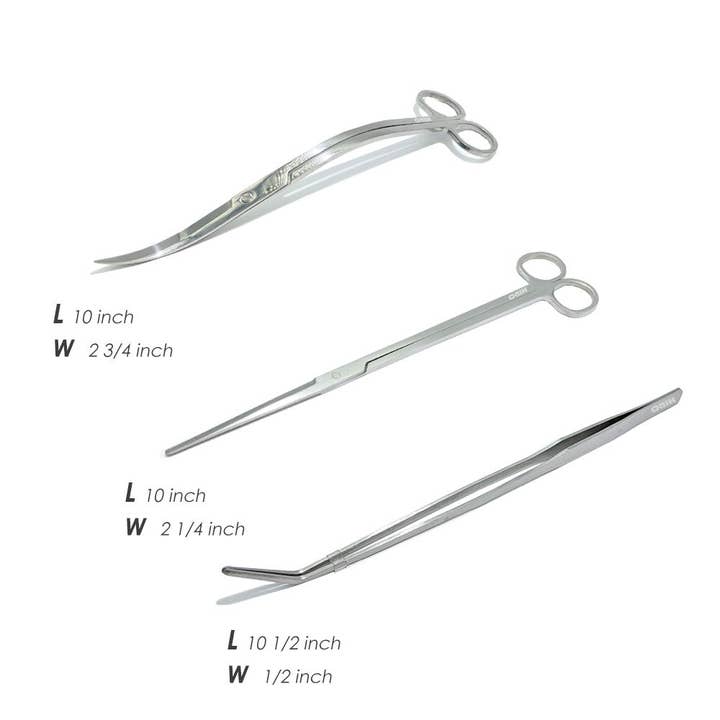 HIRO AQUATICS - Wholesale Garden Tool - Aquascaping Scissors Packs- Aquarium Planting/Trimming