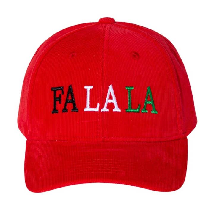 Madeline Love - Wholesale Baseball cap – Women's - FA LA LA Message Embroidered Five Panel Canvas Snapback Baseball Cap6