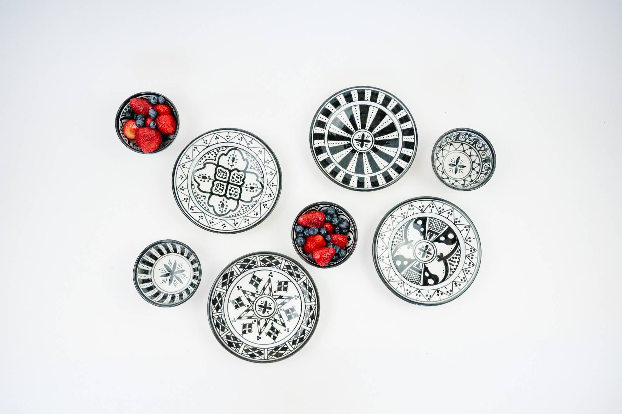 atelierBOEMIA - Wholesale Appetizer Serveware - Safi  Ceramic  Appetizer  Plates -  Set  of  4  Patterns8