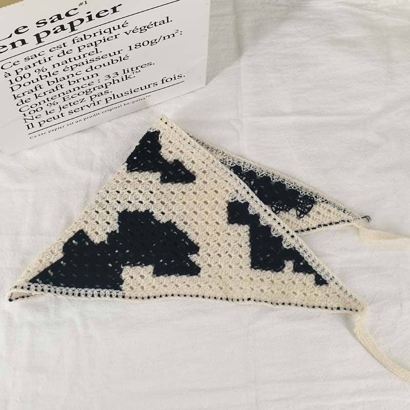 MKS America - Wholesale Bandana - Women's - Cherry Strawberry Floral checkered Crochet Bandana -56colors55