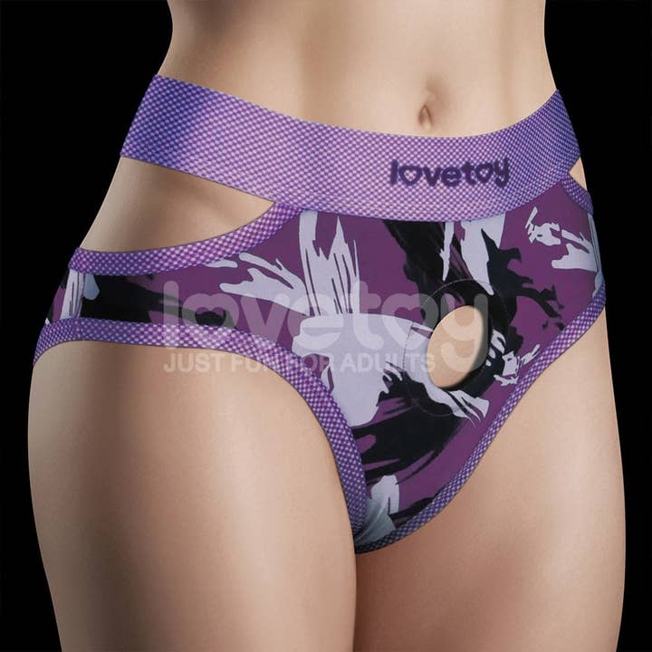 LOVETOY - Wholesale Sex Toy - Purple Unisex Strap on Harness1