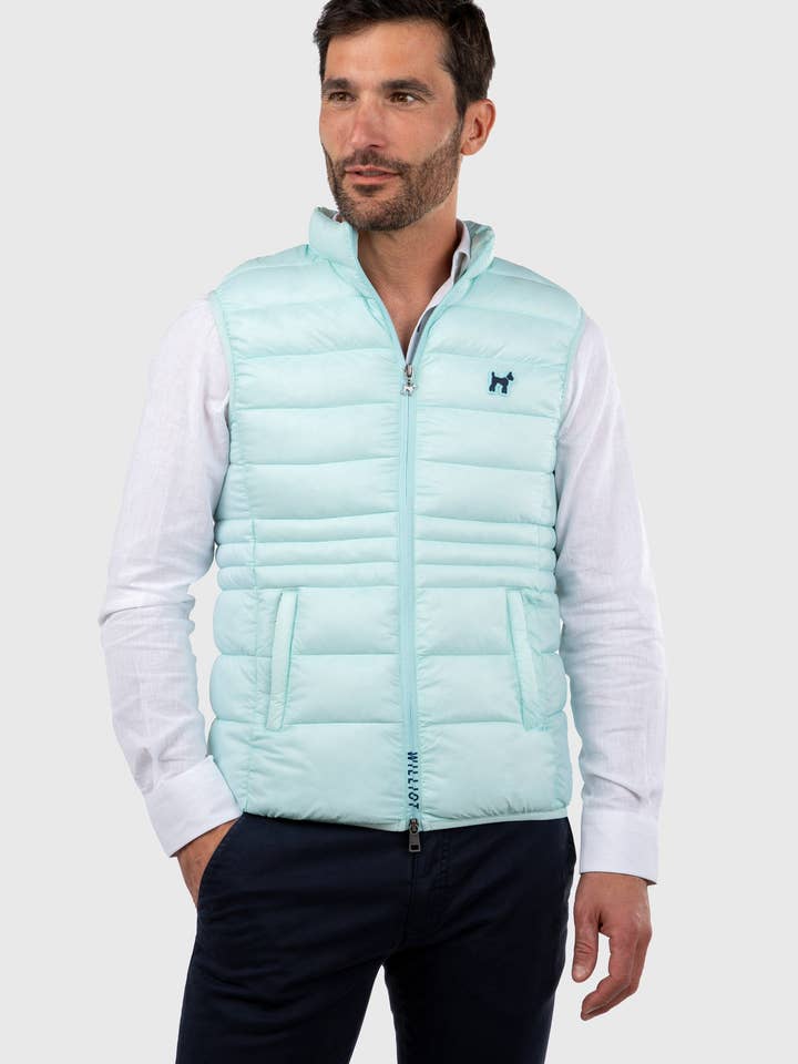Turquoise Ultralight Padded Vest for wholesale by williot