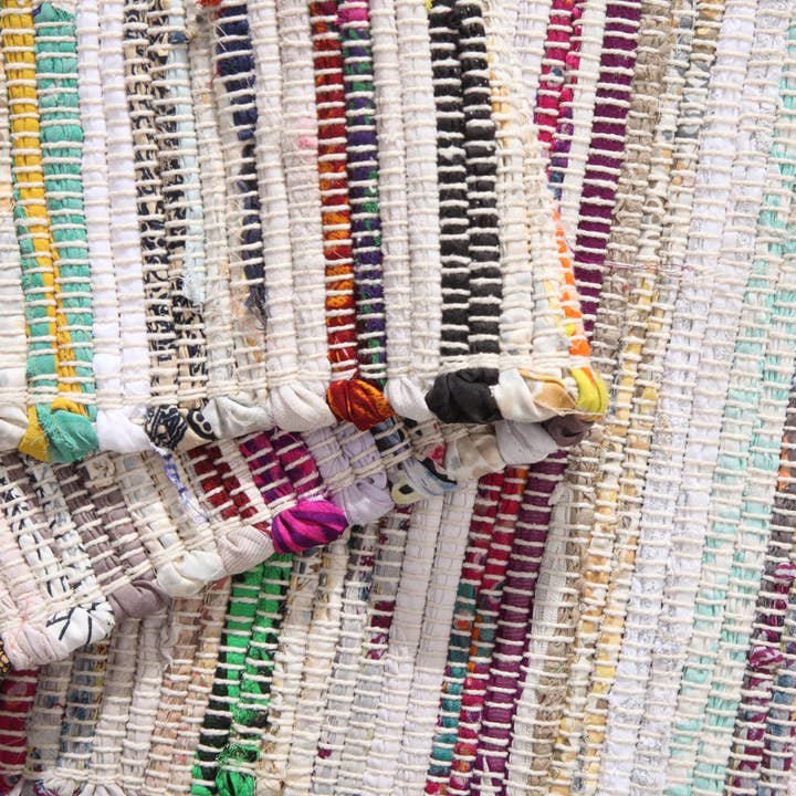 Second Nature Online – Engroshandel Løst tæppe – Festival vævet tæppe i genanvendt bomuldsblanding i forskellige farver10