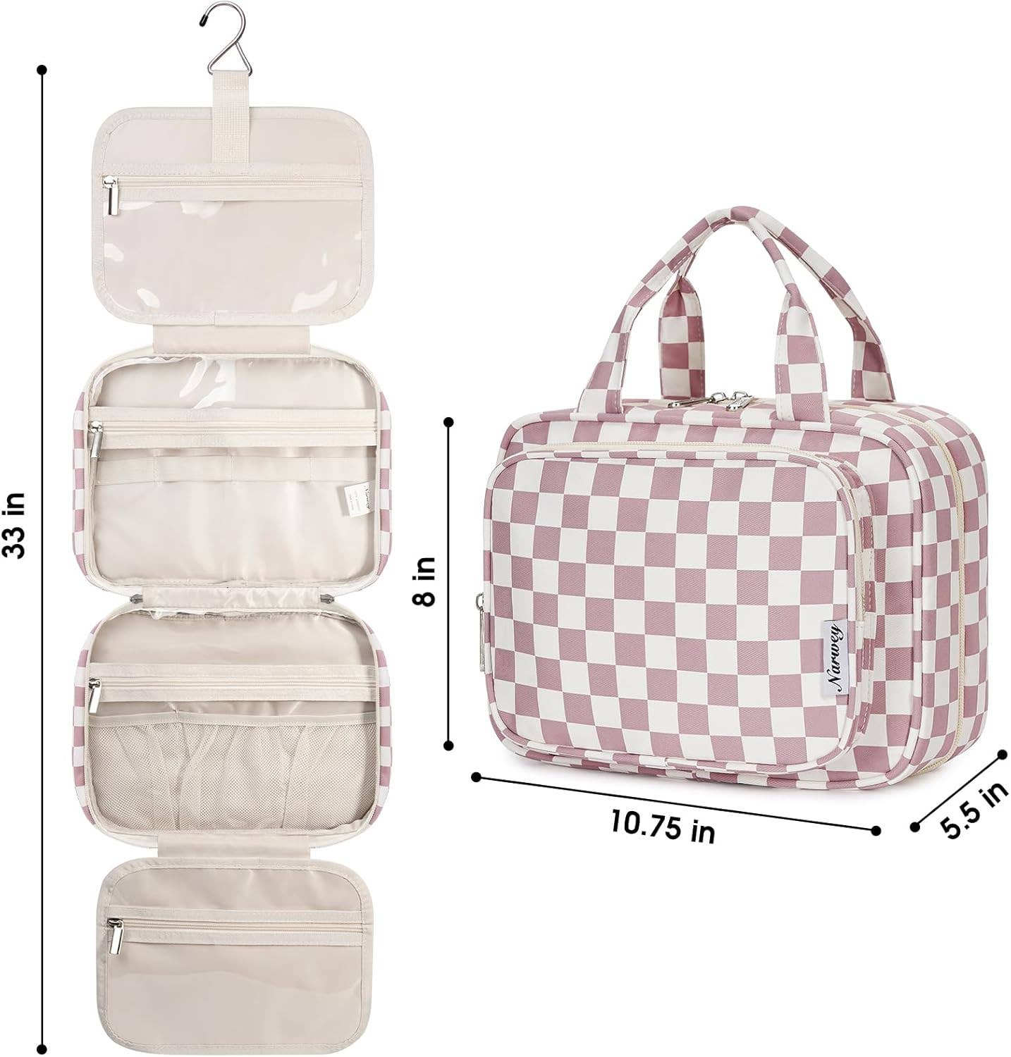 wandf – Großhandel Schmink-/Kosmetiktasche – Hängender Kulturbeutel für Frauen Reise-Make-up-Tasche120