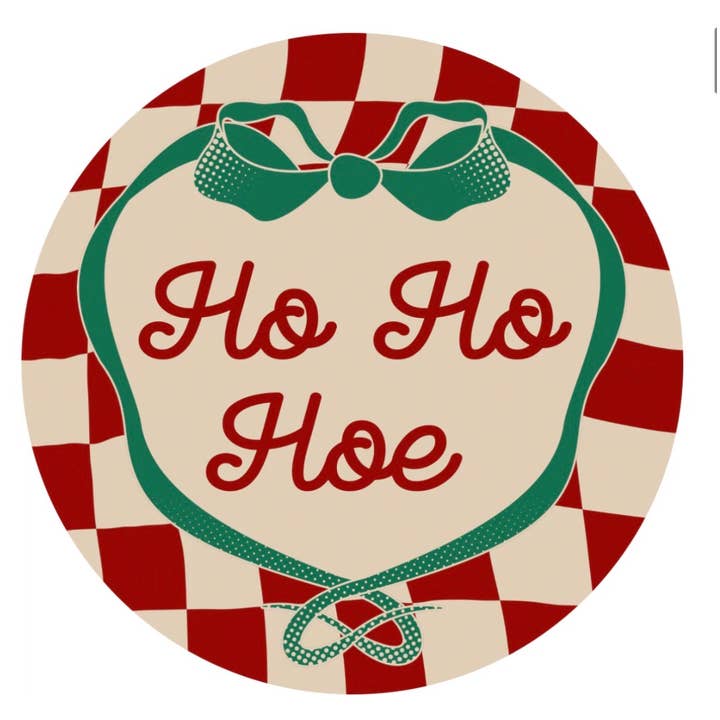 Ho ho hoe Christmas holiday vinyl sticker funny rude for wholesale by Rude Plates