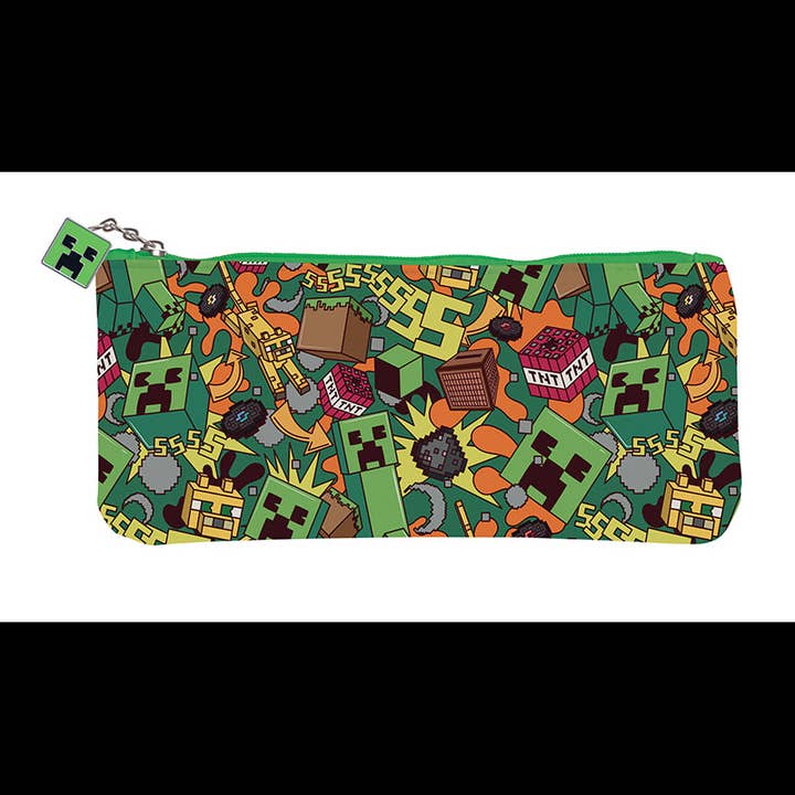 Insight Editions - Wholesale Gift Bag Set/Pack - Minecraft: Creeper Deluxe Gift Set (Journal, Charm, Pouch)