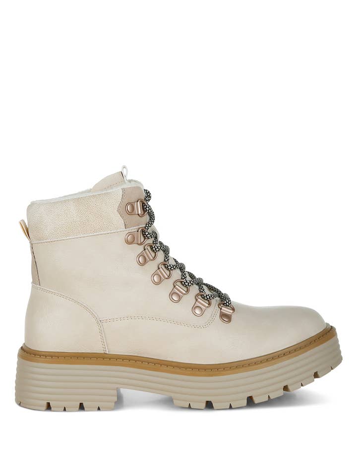 Rag Company - Wholesale Boots - Women's - Boskoff Lace-Up Chunky Warm Ankle Boots13