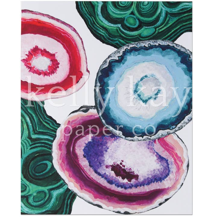 Stampa artistica | Geodes Full per la vendita all'ingrosso da parte di Kelly Kay Paper Co.