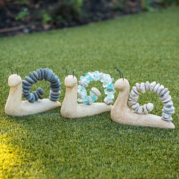 Garden Age Supply - Wholesale Outdoor Ornament/Decor - Beach Pebble Snails