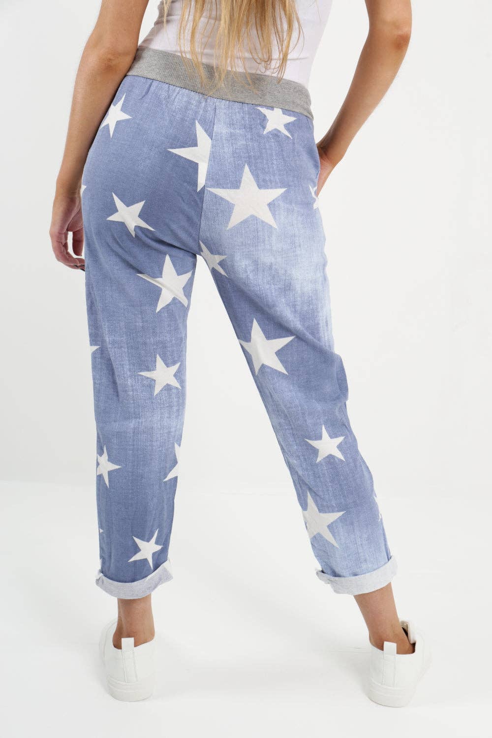 Miss Bold – wholesale Byxor - Dam – Italienska stjärntryckta fickor Bomullsbyxa för damer16