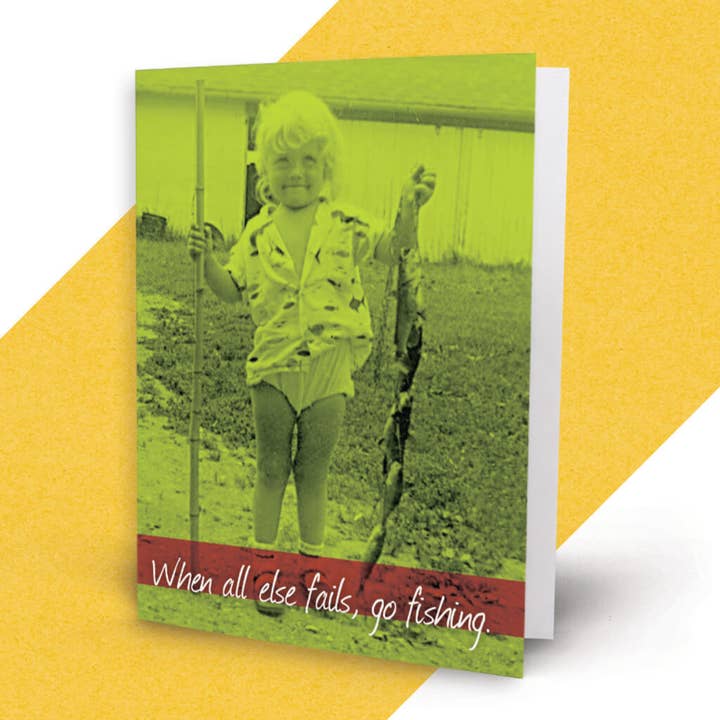Go Fishing Card for wholesale by Middle Child Made