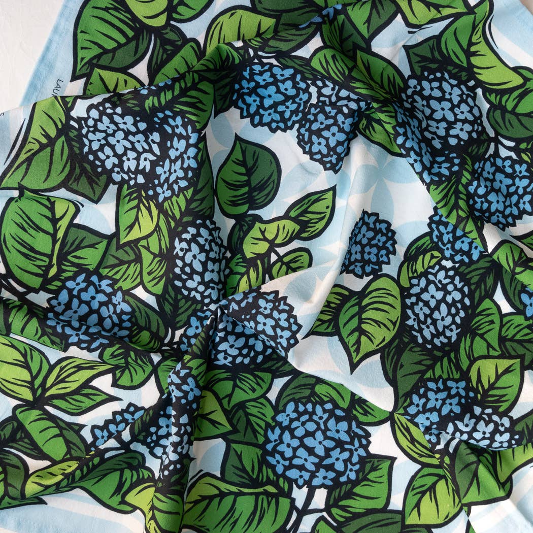 Lauren Nishizaki Designs - Wholesale Tea Towel - Hydrangea Kitchen Towel3