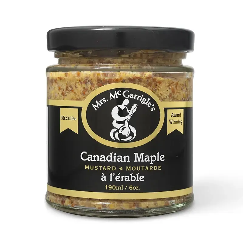Mrs. McGarrigle’s Fine Mustard - Wholesale Mosterd - Canadian Maple Mosterd0