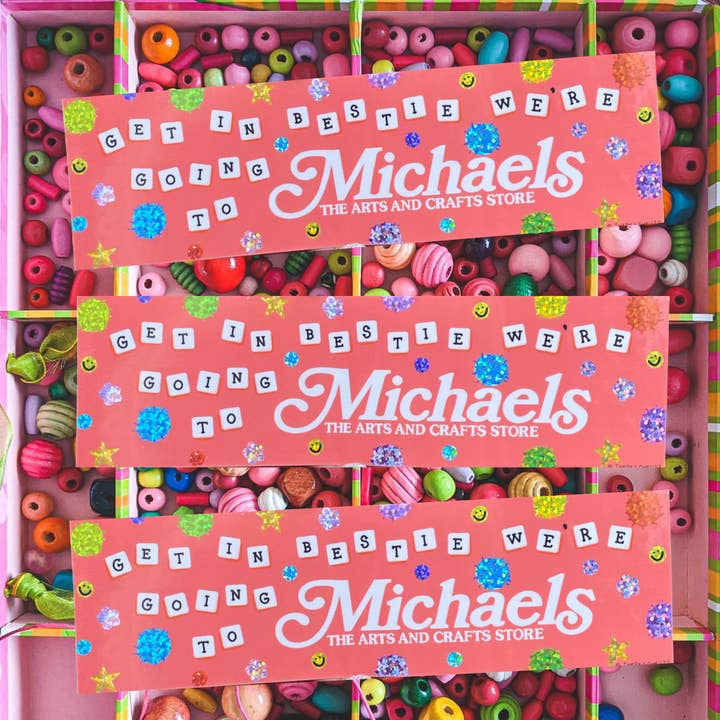 The Peach Fuzz - Wholesale Sticker - Michaels Run Bestie Bumper Sticker