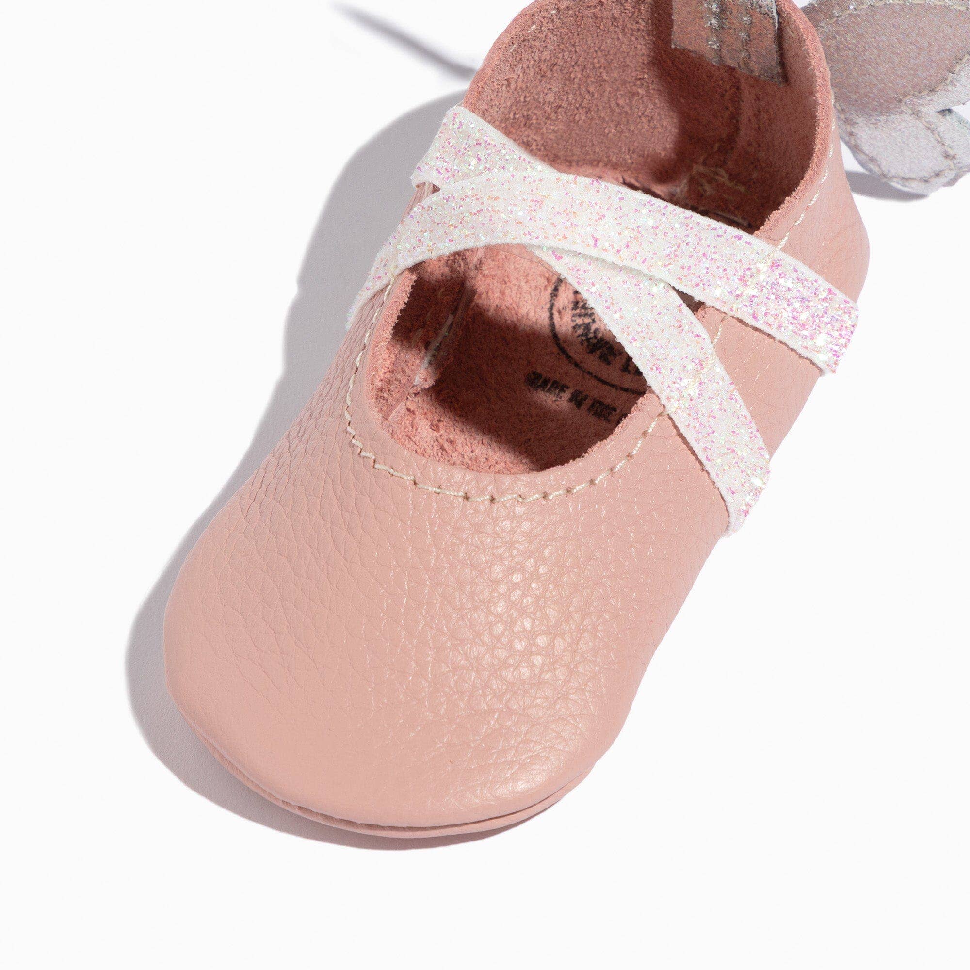 Freshly Picked - Wholesale Crib Shoes - Baby - Flutterby Ballet Slipper Baby Shoe2