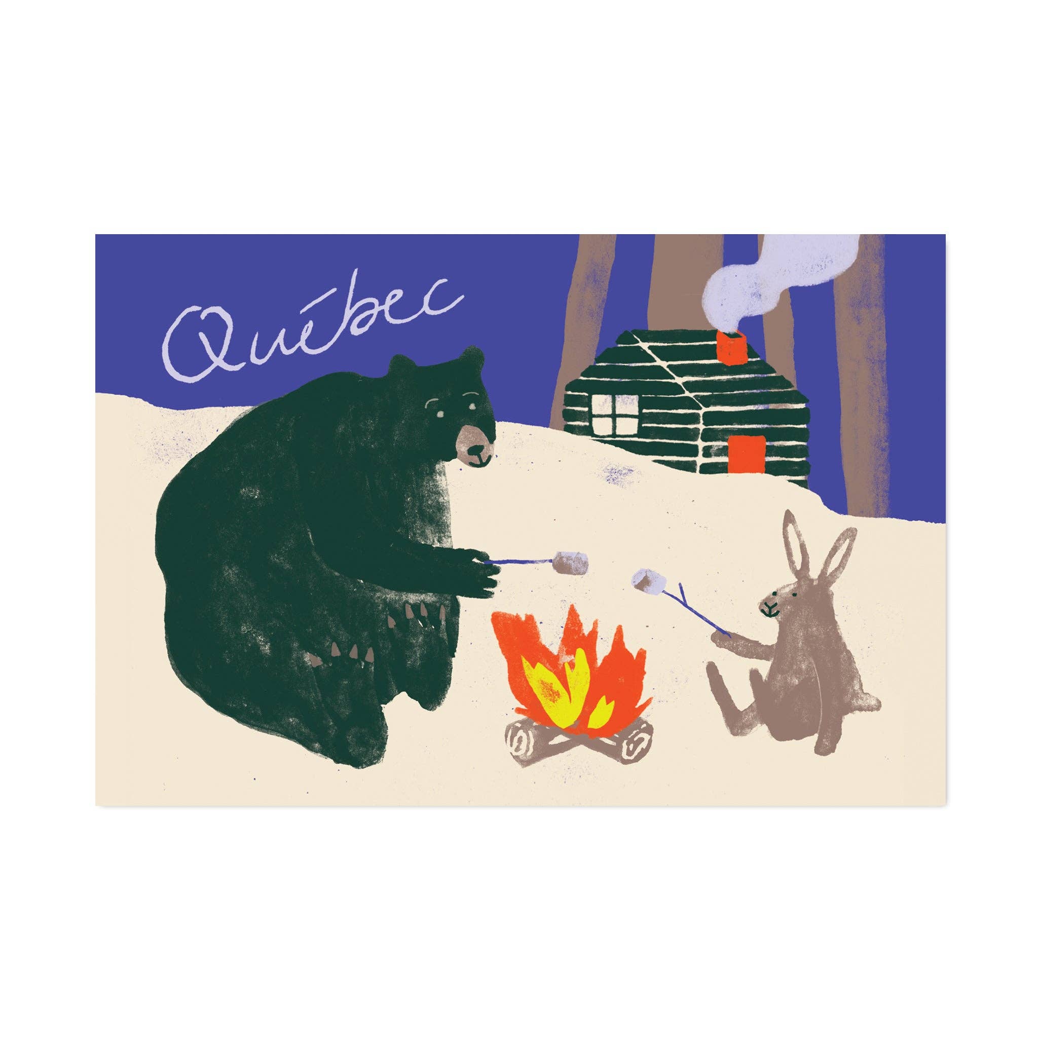 Paperole - Venta al por mayor Tarjeta postal - GUIMAUVE — Tarjeta postal0