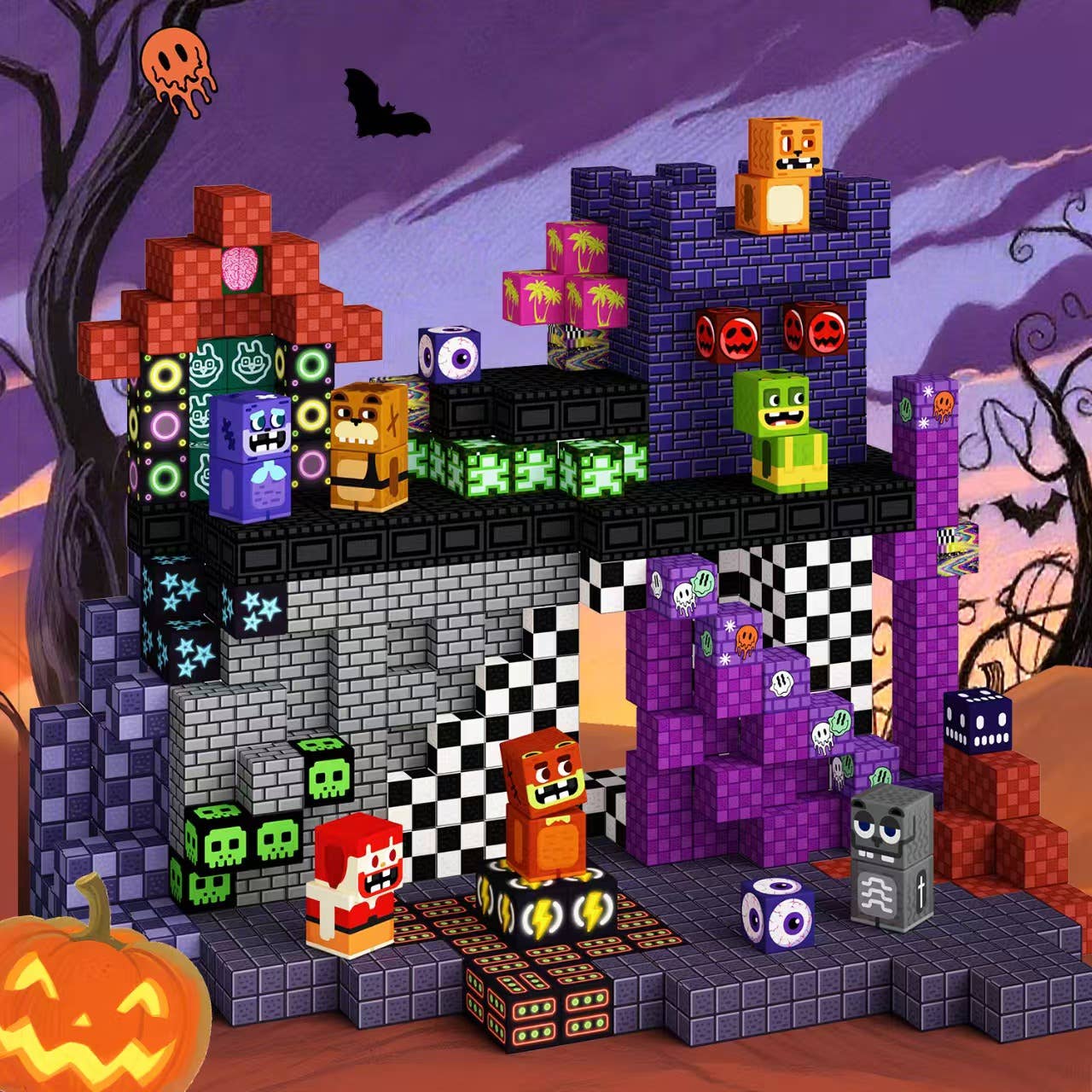 GobiDex - Wholesale Building Set - Kids - 2cm-200PCS  Midnight Madness Magnetic Building Blocks4