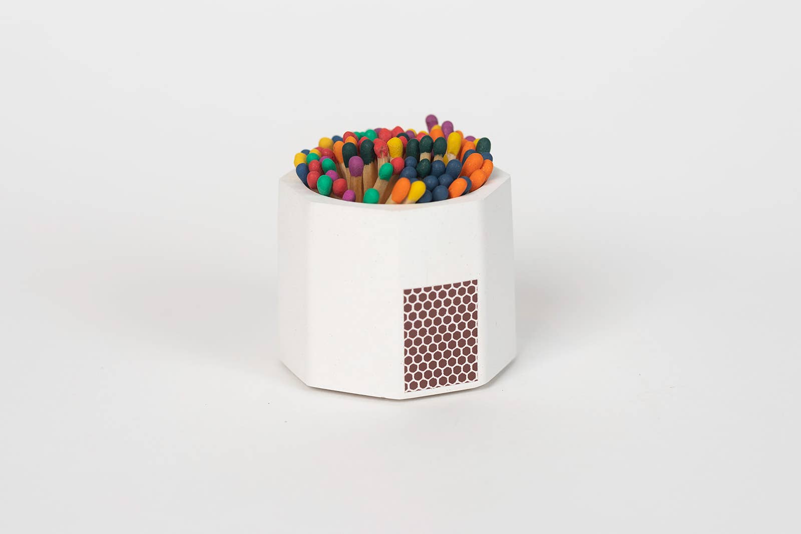 Tenn Prairie – wholesale Tändstickshållare – Betonghållare för tändstickor – med 2-tums regnbågsfärgade säkerhetständstickor5