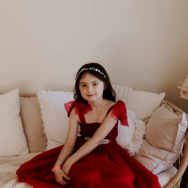 A Little Lacey - Wholesale Fashion Headband - Kids - Vivienne Pearl & Crystal Headpiece6