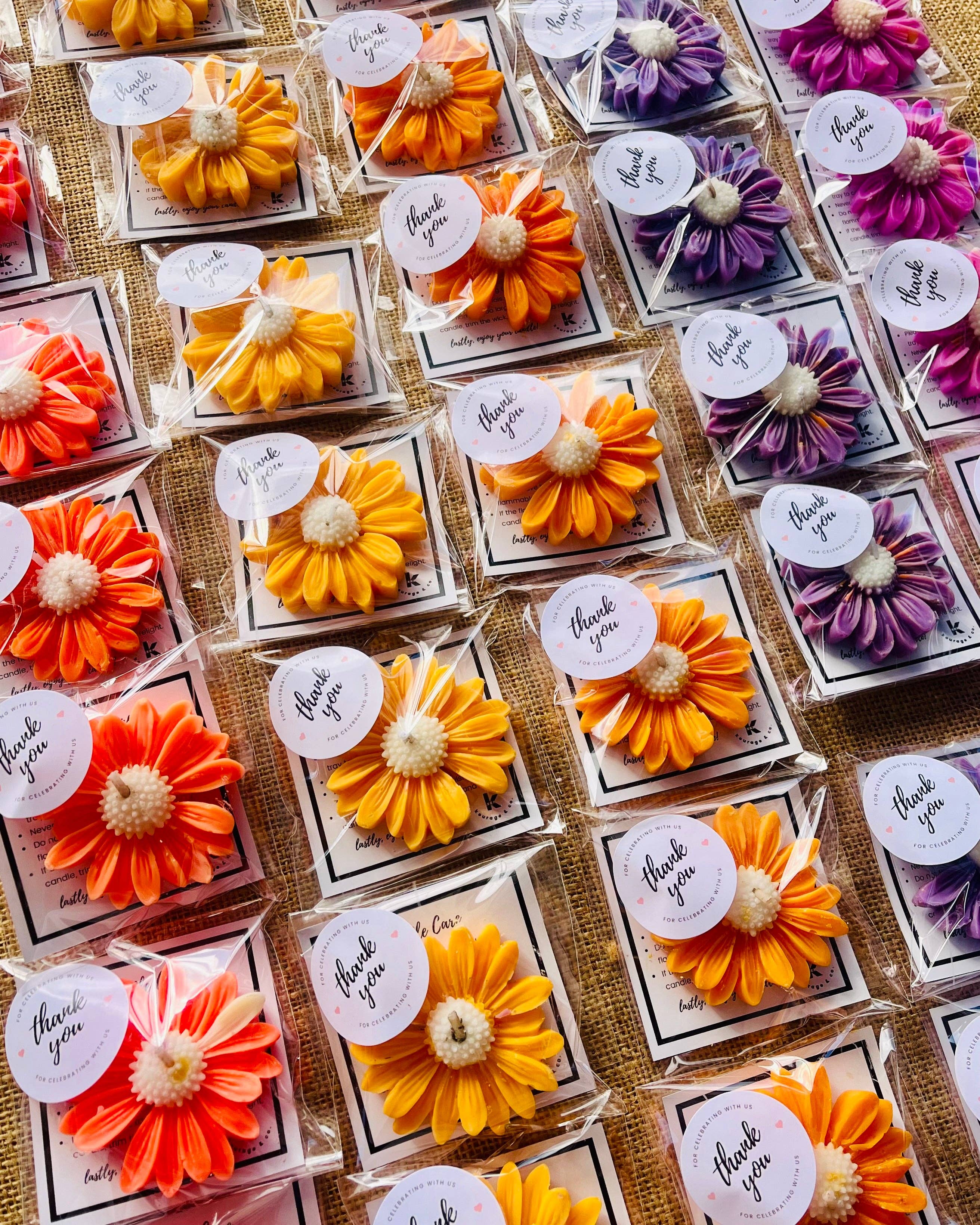 Kourage & co - Vente Bougies originales - Bougie fleur de marguerite en cire de soja12