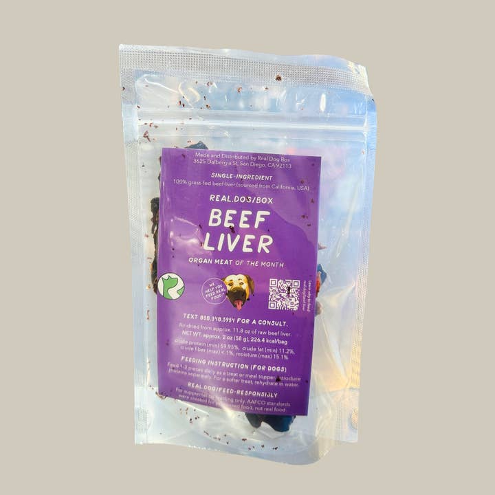Grass-Fed Beef Liver Dog Treats – Single Ingredient for wholesale by Real Dog Box