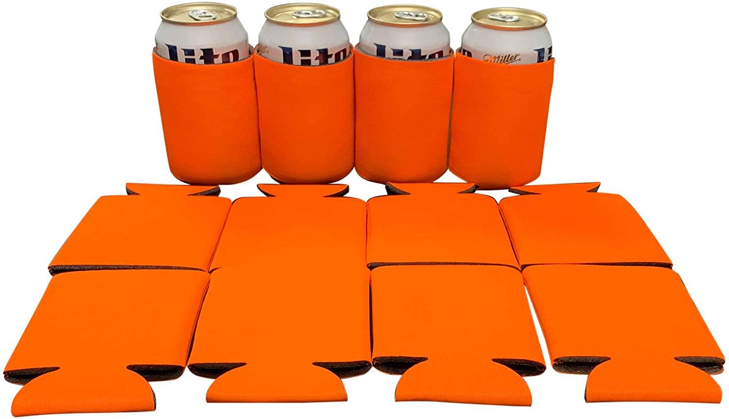 KP Kool Products - Wholesale Drink Huggers & Koozies - Blank Beer Can Cooler Sleeves, Plain Collapsible Soda Cover Coolies24