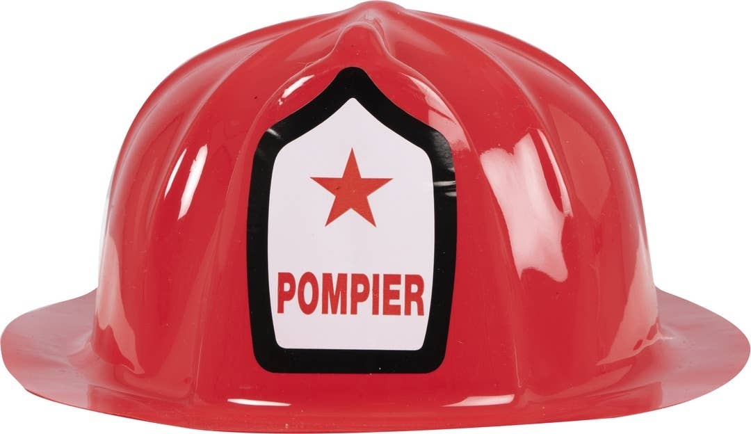 P'tit Clown - Venta al por mayor Disfraz - Hombre - Casco de bombero para adulto - rojo0