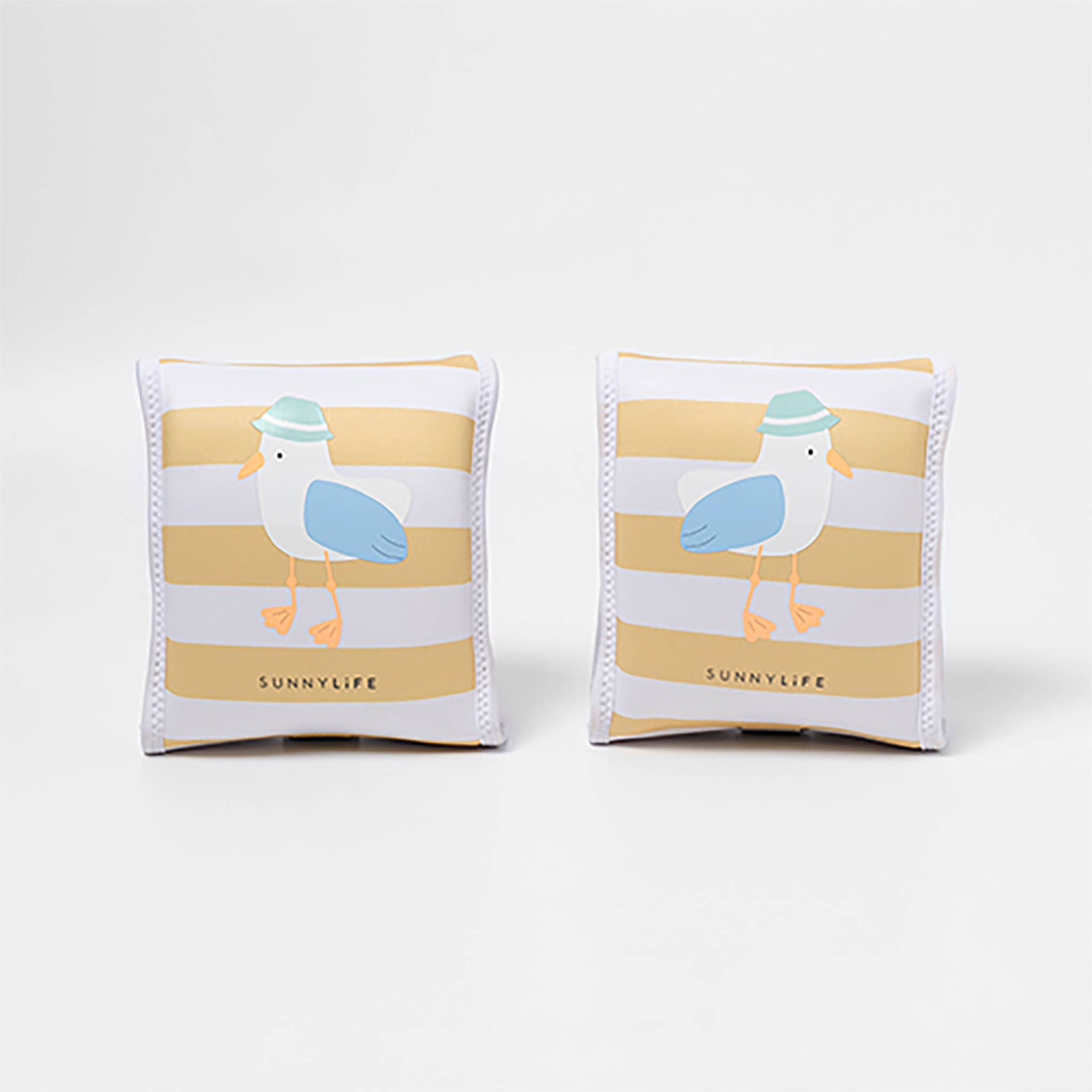 Sunnylife - Wholesale Beach/Pool Toy - Kids & Baby - Kids Floaties Sid the Seagull Mustard Stripe1