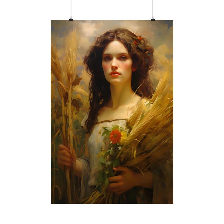 Ye Curiosity Shoppe - Wholesale Art Print - Demeter Greek Goddess Art Print