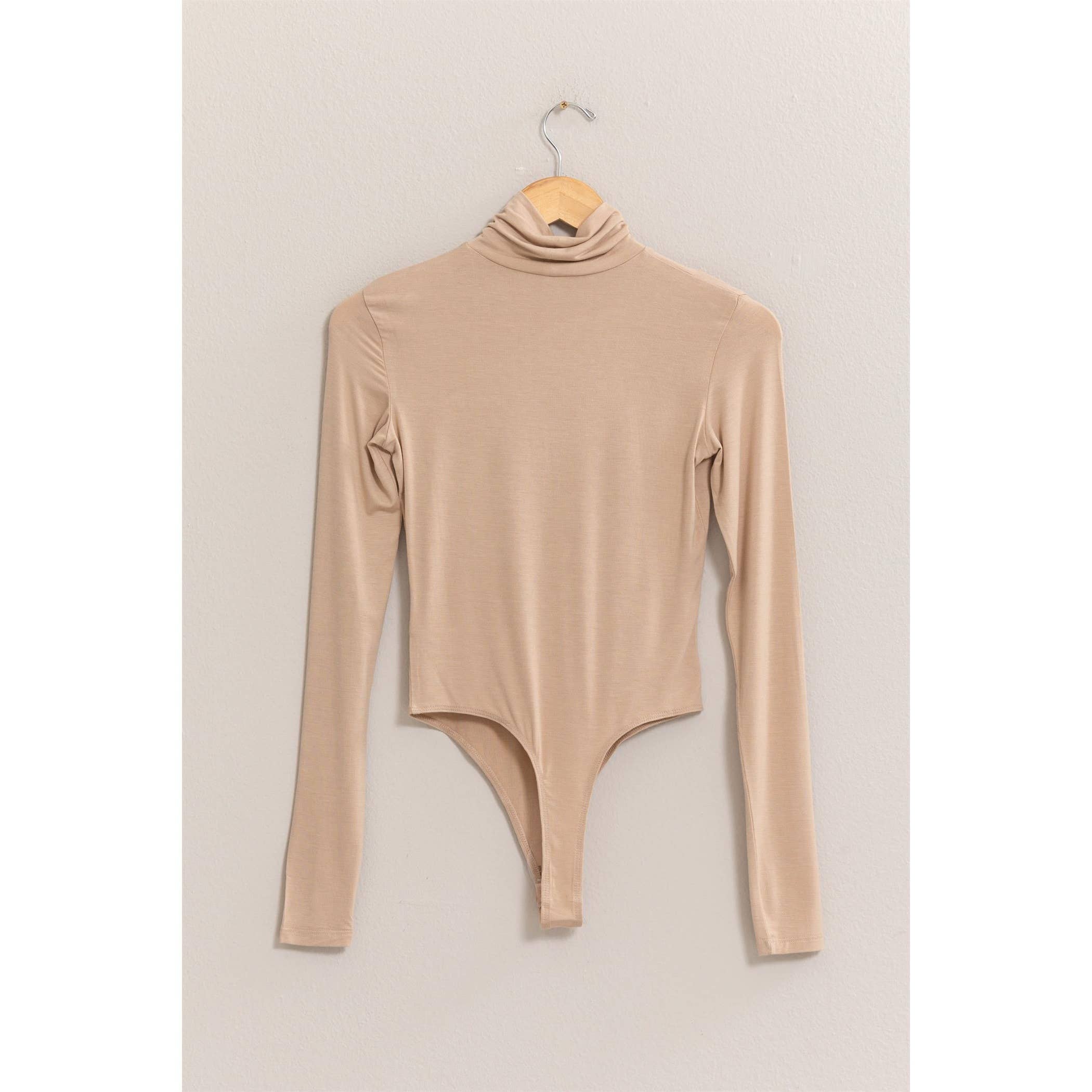 Double Zero - Wholesale Bodysuit - Women's - Long Sleeve Turtleneck Bodysuit3