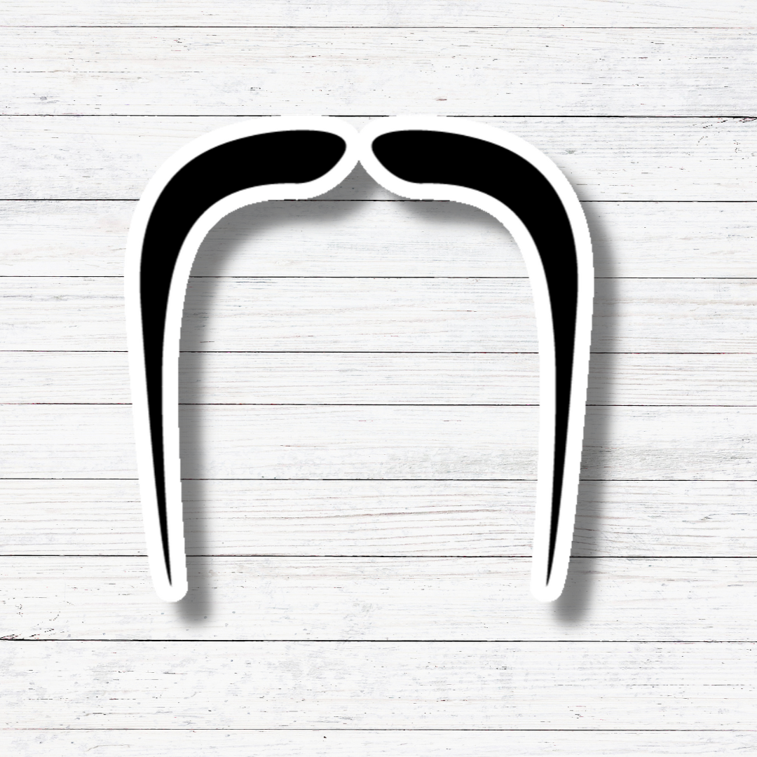 Fu Manchu - Klare Schnurrbart-Aufkleber im Großhandel für dein Geschäft –  Faire, image size:1080x1080