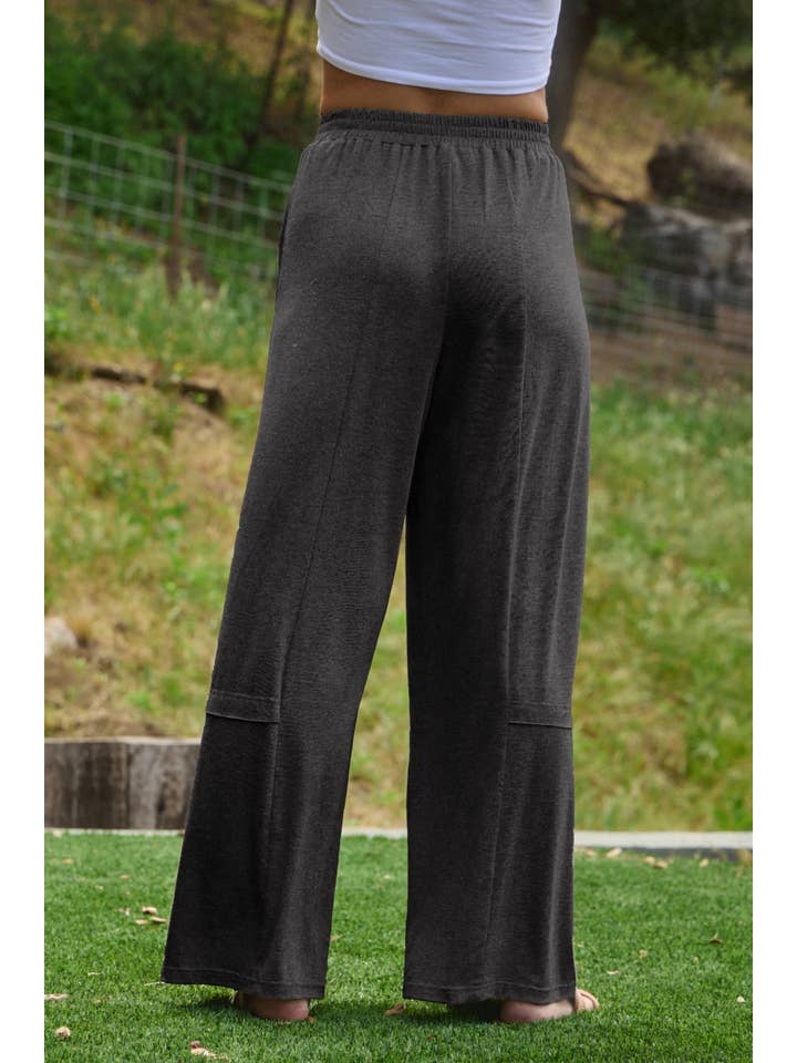 Oddi - Wholesale Pants - Women's - Plus Soft Jersey Fabric Pleated Pants