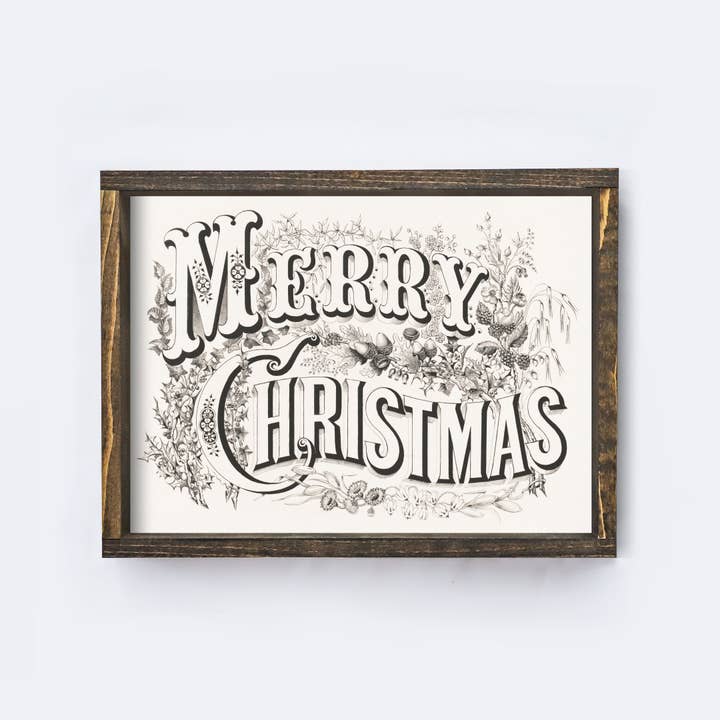 Impression de Noël du Père Noël | Impression vintage A259 pour la vente par Hoekstra Decor