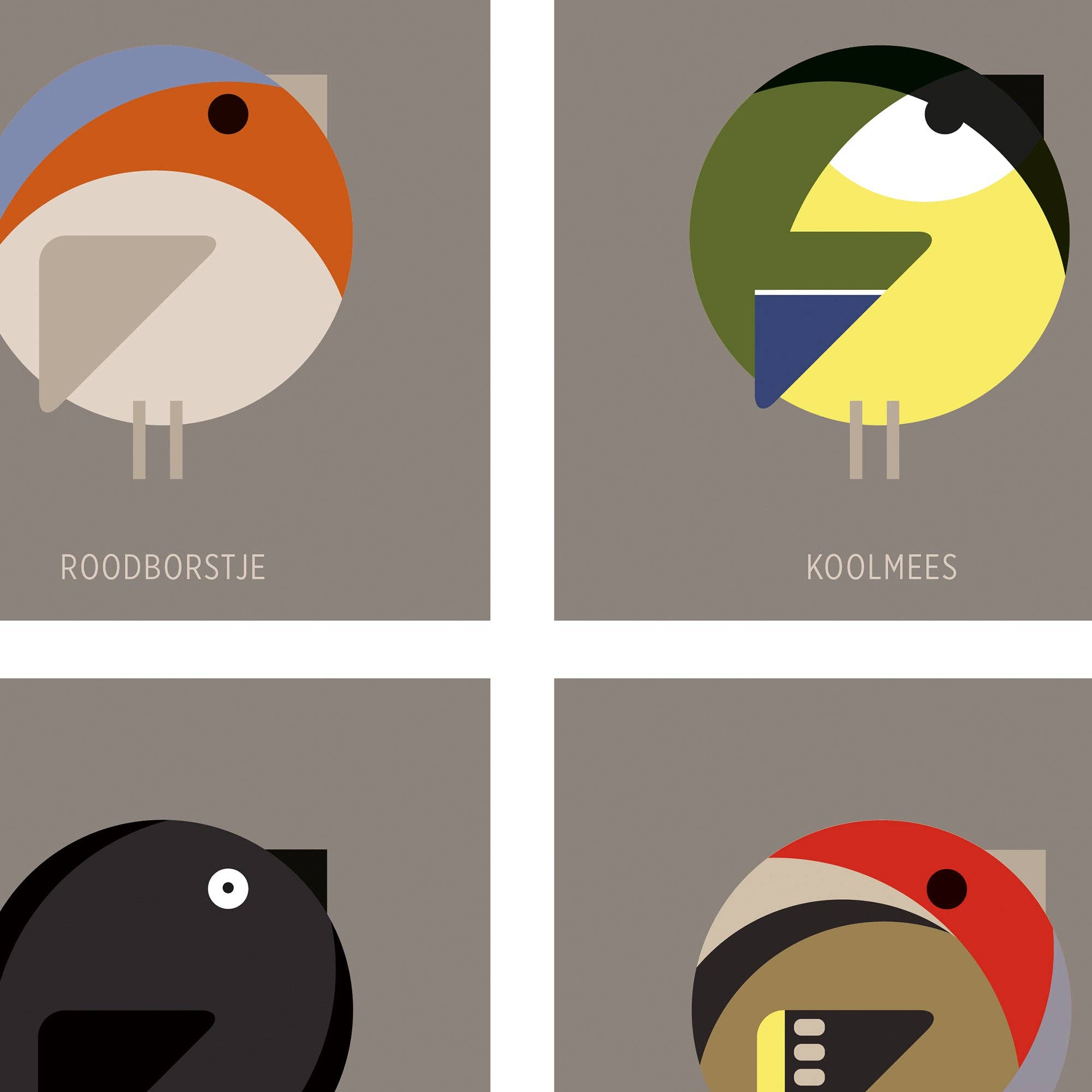 Burones - Wholesale Art Print - Artprint Nederlandse tuinvogels1