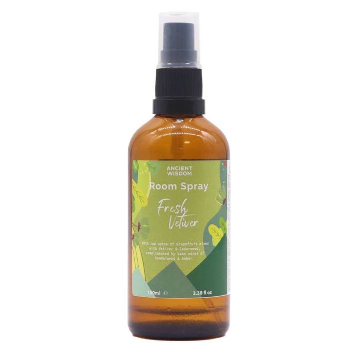 Ancient Wisdom - Wholesale Room & Linen Spray - Summer Room Spray - Fresh Vetiver 100ml