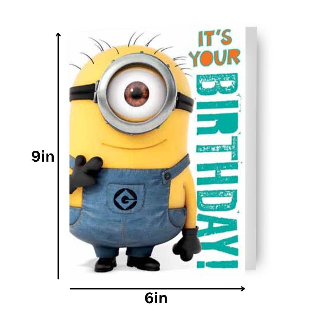 Danilo Promotions Ltd – wholesale Birthday card – Despicable Me Minion Birthday Sound card1