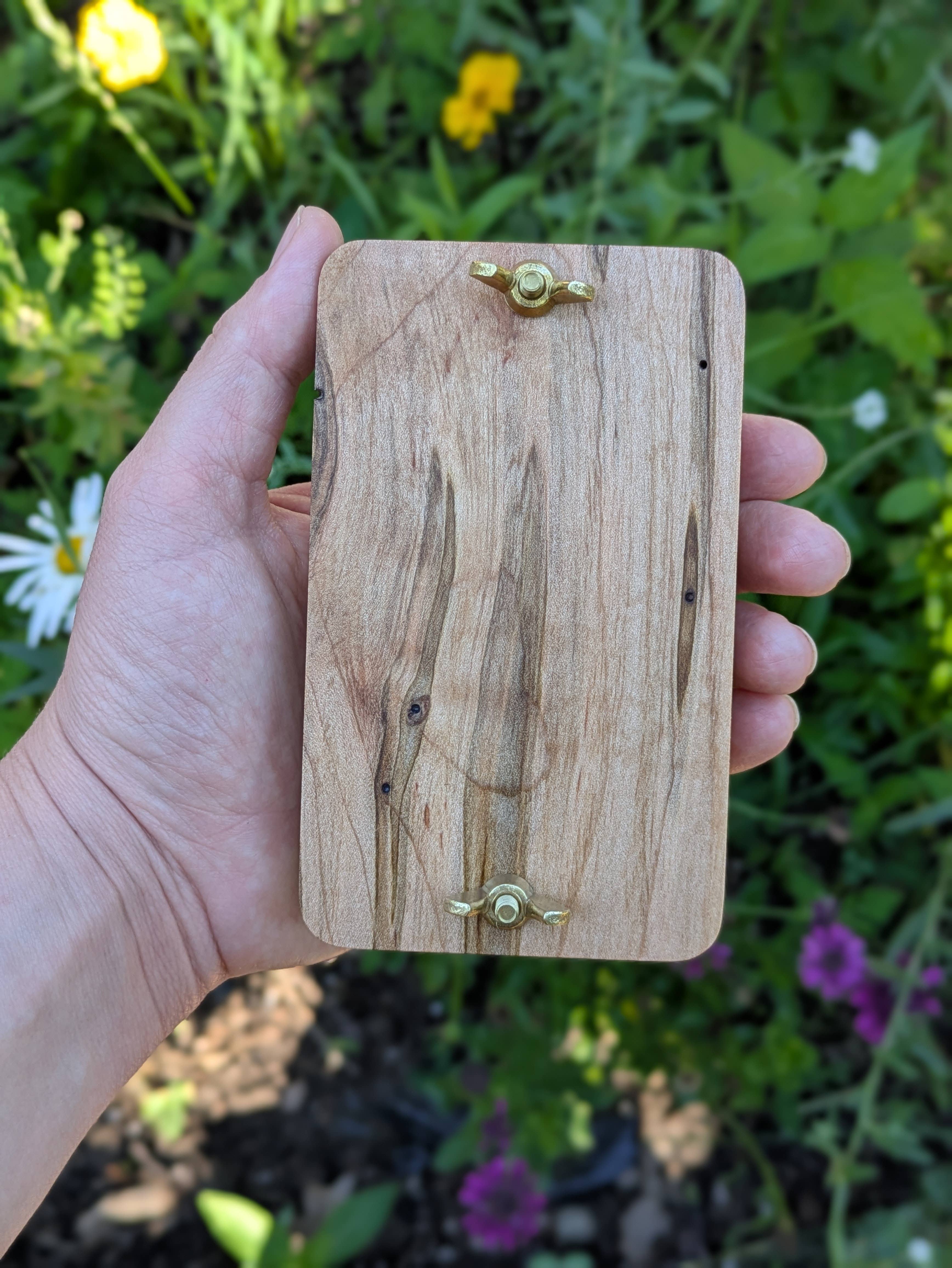 Macon Makes - Wholesale DIY Craft Kit - Pocket Flower Press Made From Genuine Hardwood | 3"x5"8