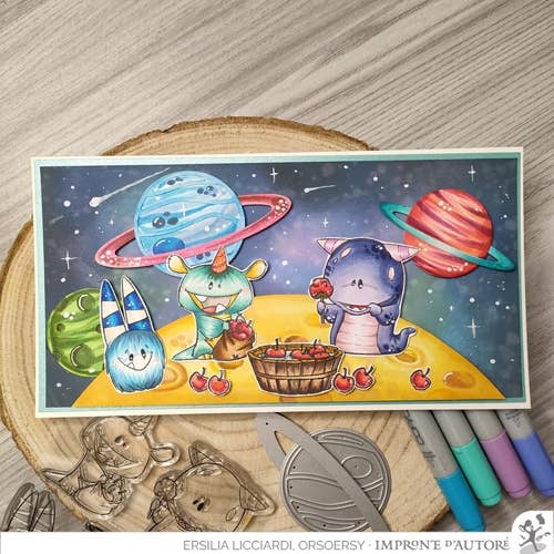 Impronte D'Autore - Wholesale Decoratieve stempel - Monster Party doorzichtige polymeerstempels6
