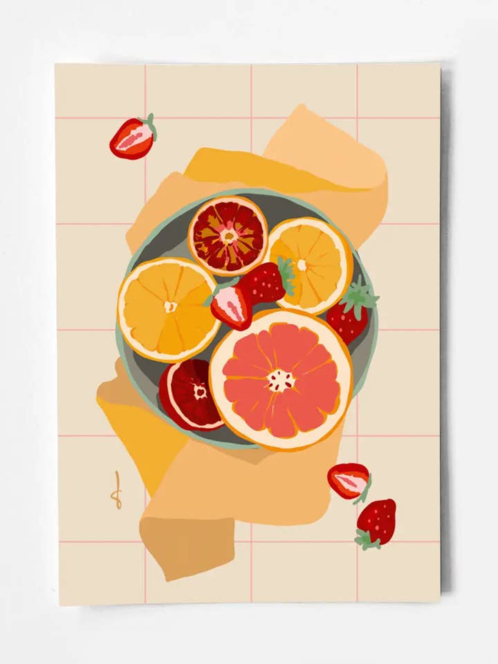 Cartel A4 fruta para venta al por mayor de Studio Blits