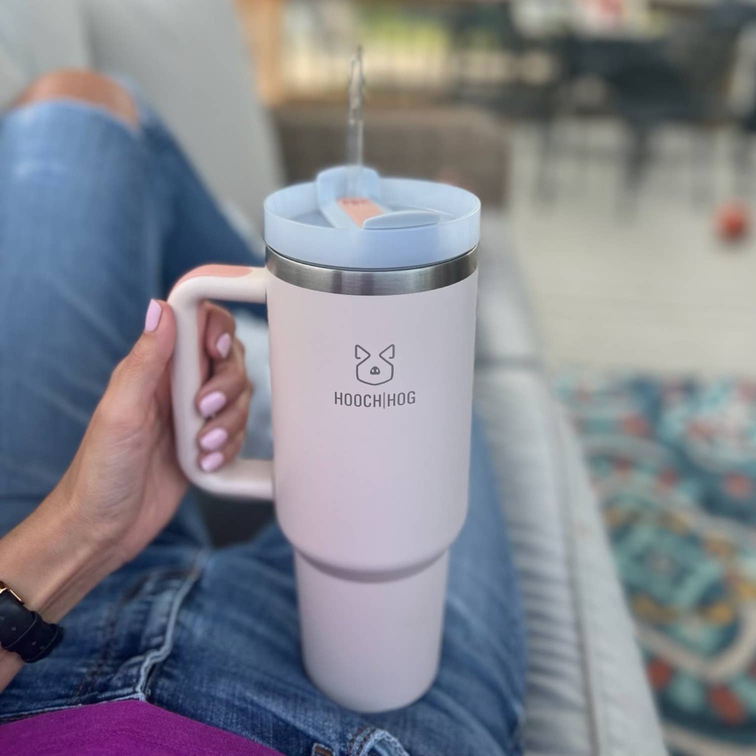 Wholesale The Biggin’ 40 oz. Tumbler [Blush Tailgate Club] for your