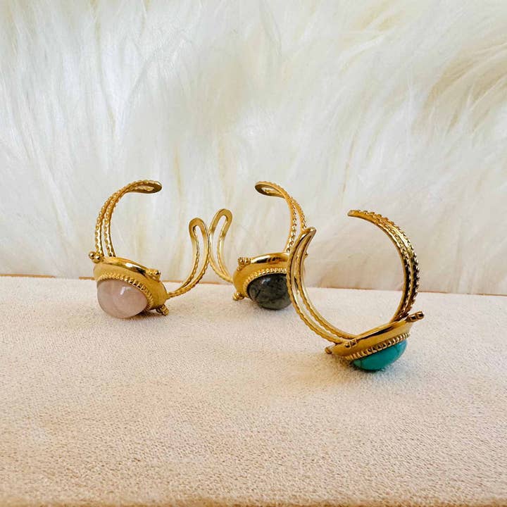 LilAryenne | Jewelry & Suncatchers - Wholesale Cocktail/Statement Ring - Earth Spirit Gem Rings