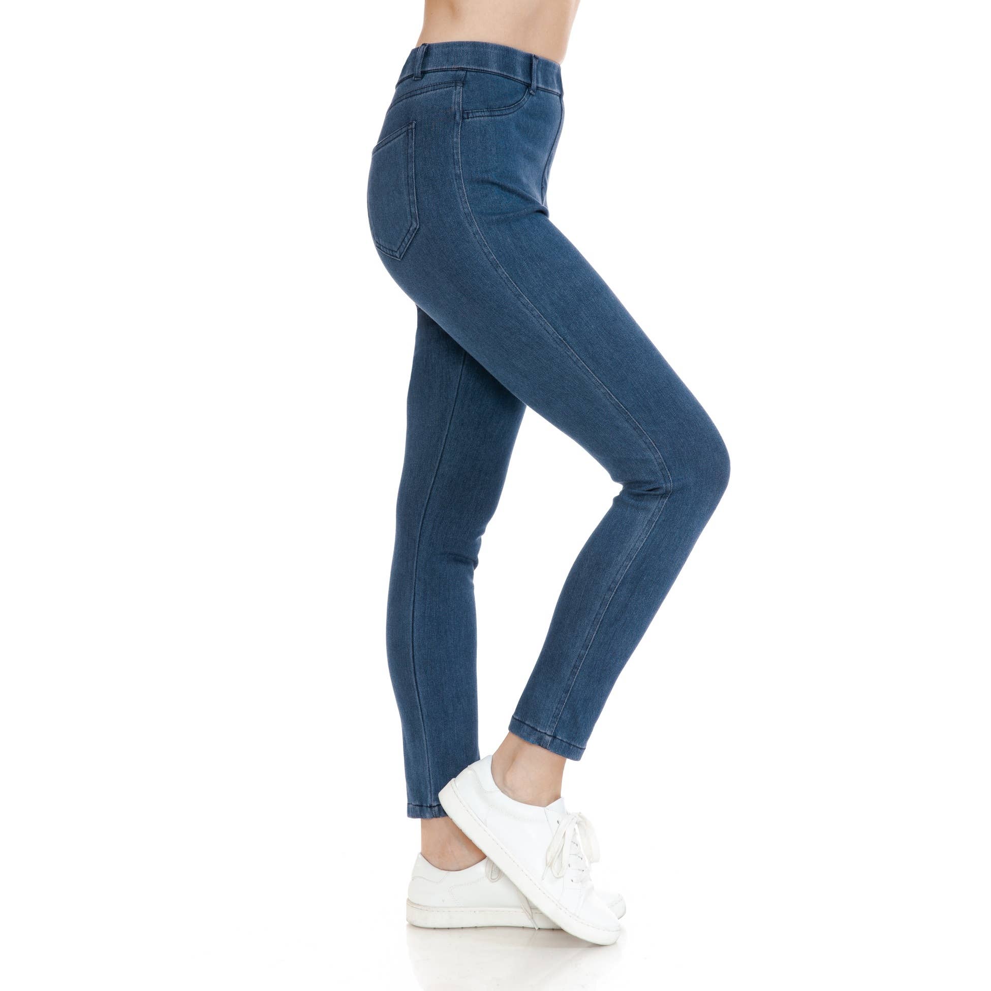 Leggings Depot – Großhandel Jeans – Damen – Jeggings in voller Länge mit Gesäßtaschen2
