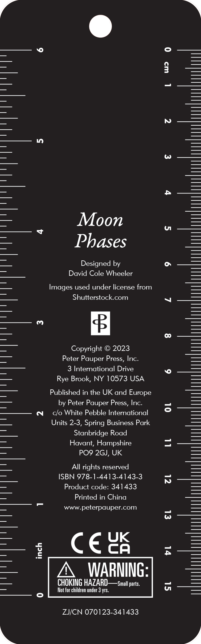 Peter Pauper Press - Wholesale Bookmark - Moon Phases Beaded Bookmark2