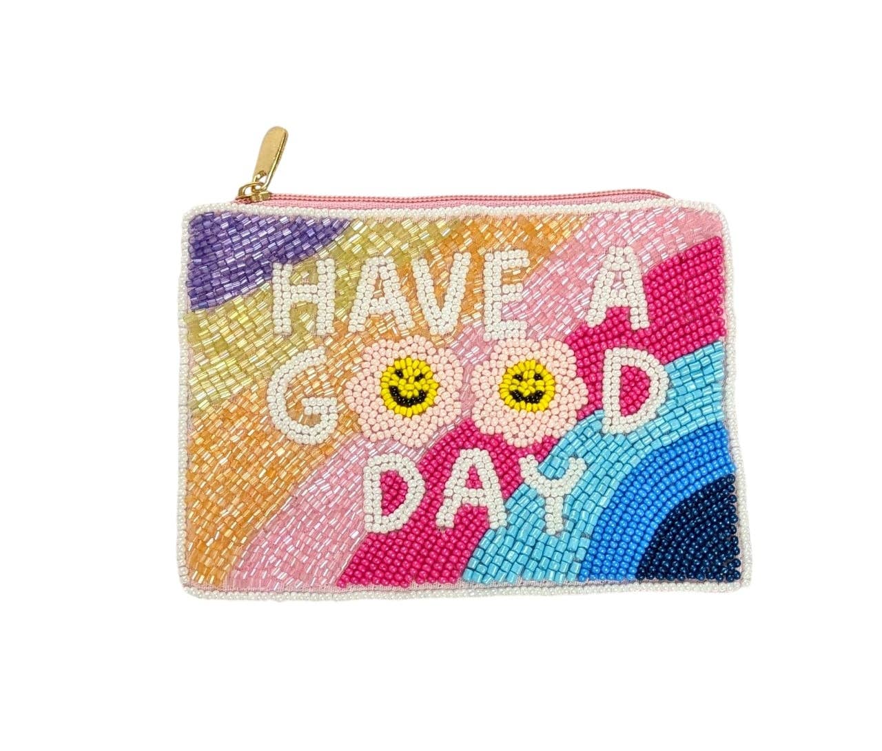 Nima Accessories Inc – wholesale Coin purse – Women’s – Ladies Have a Good Day Fully Beaded Coin Purse0