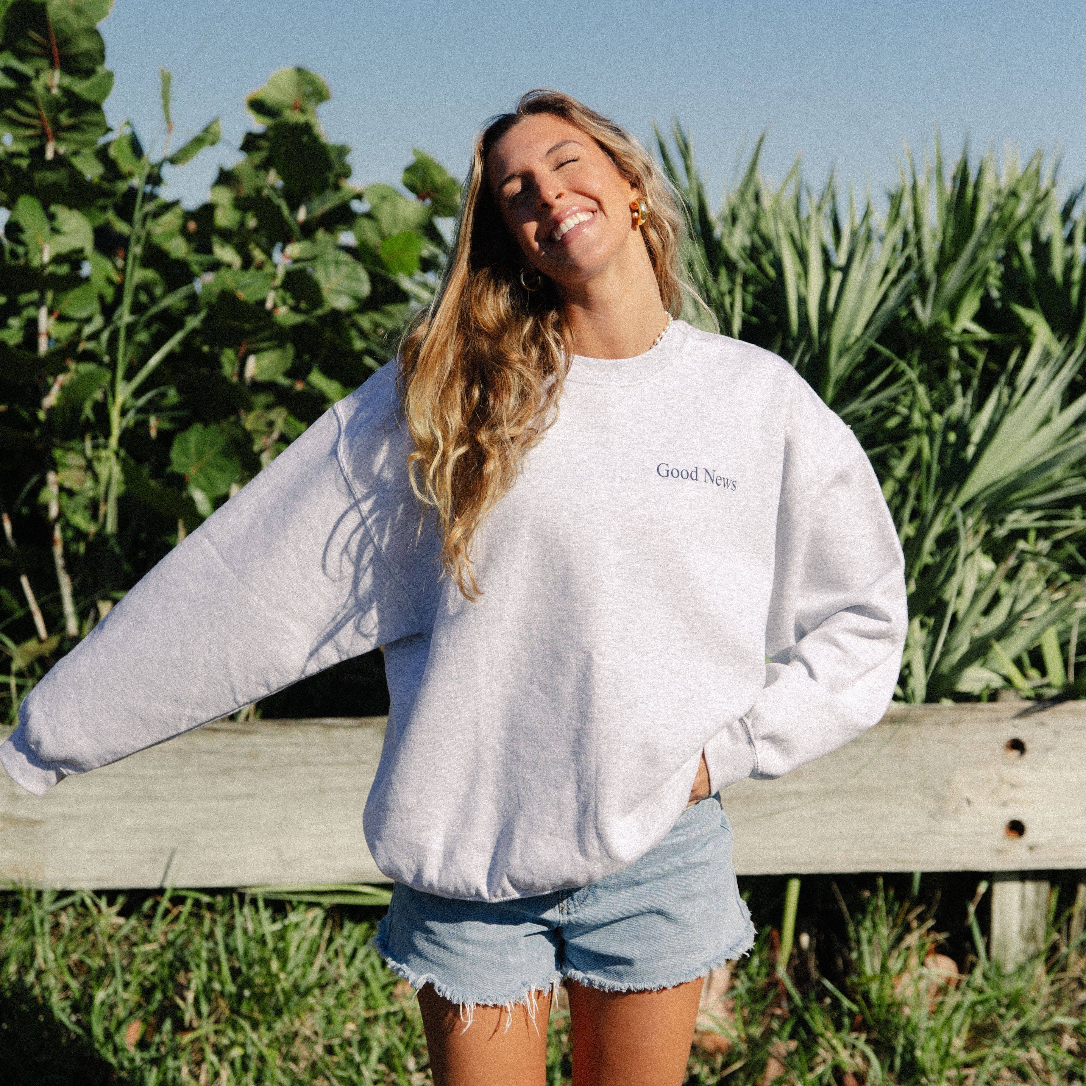 He Would Love First - Wholesale Graphic Sweatshirt - Women's - NEW! | "SCRIPTURE" CREW | ASH3