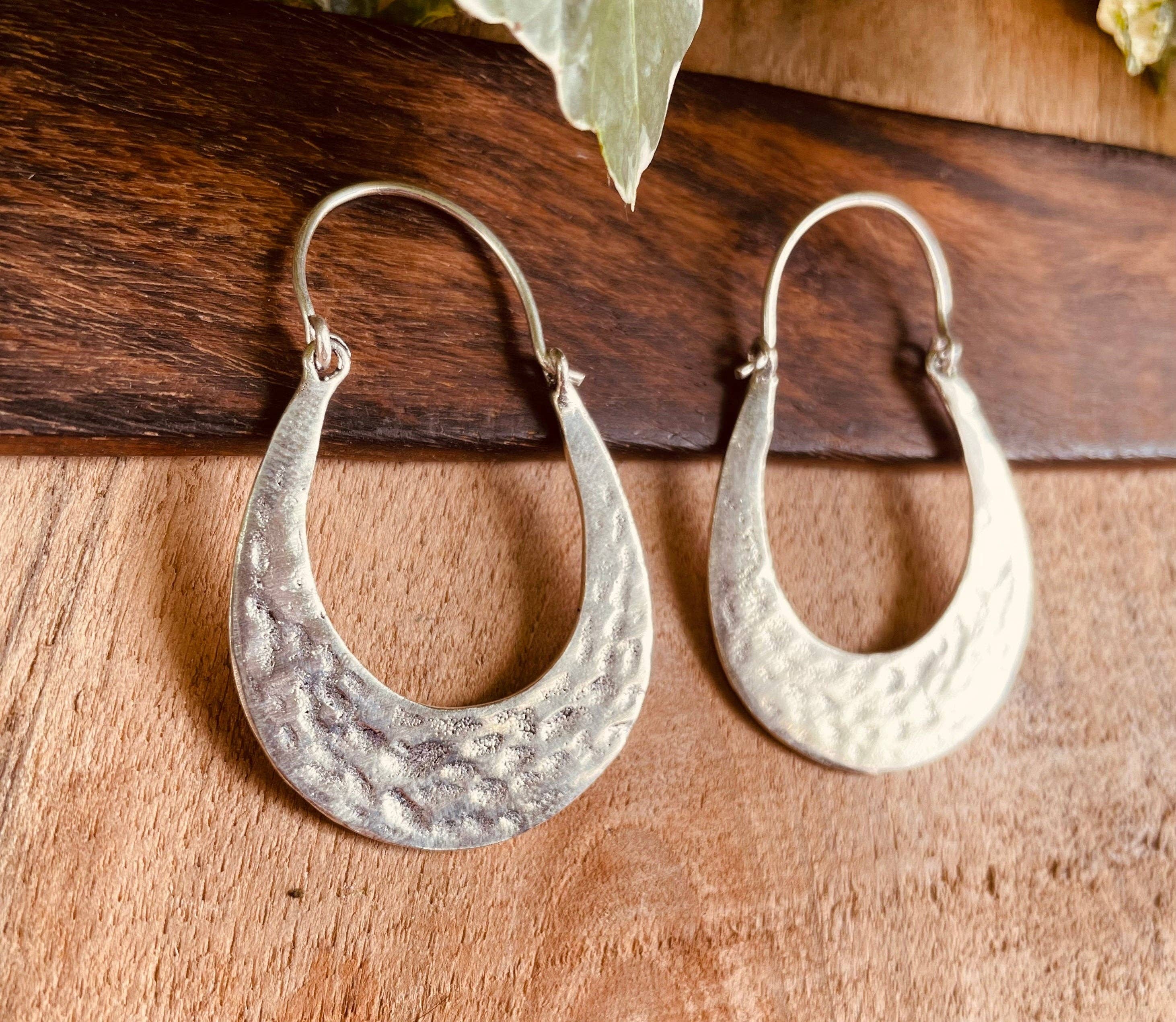 Kaali Boutique – wholesale Hoop earrings – Silver Boho Earrings / Boho Jewelery / Bohemian Look / Festival Fashion / Yoga / Gypsy / Rustic / Tribal Jewellery / Indian Design5