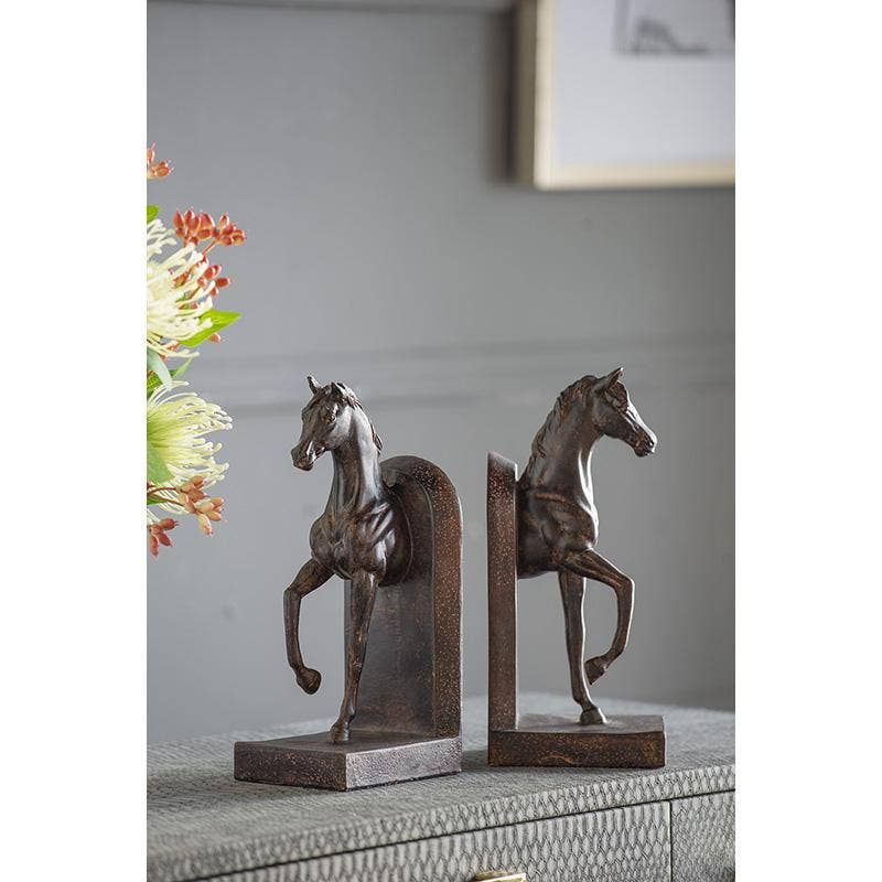A&B Home Group Inc. – wholesale Bookend – S/2 5x3.7x10.6" Trotting Horse Bookends