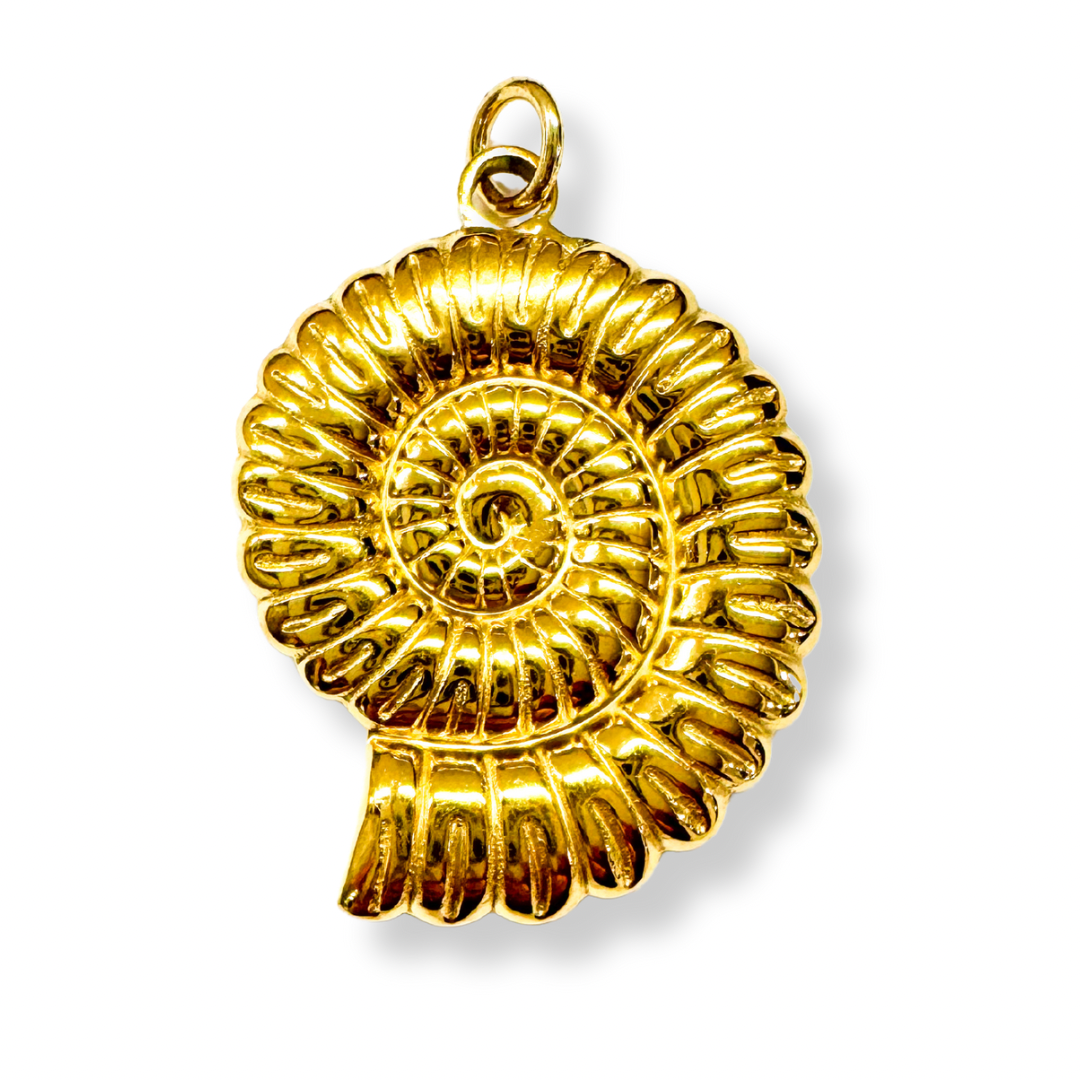 Savvy Bling – wholesale Individual charm/pendant – Large Seashell Charm For Charm Necklace0